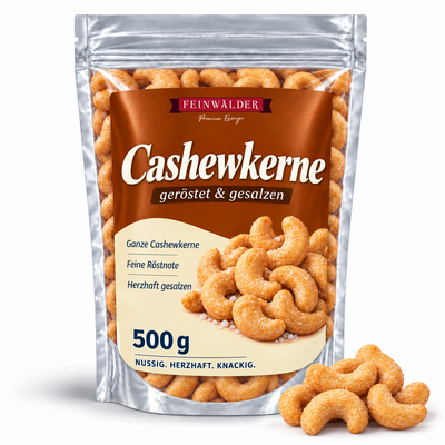 Cashewkerne, geröstet & gesalzen · 500 g