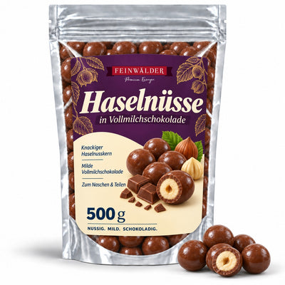 Nocciole ricoperte di cioccolato al latte · 500 g