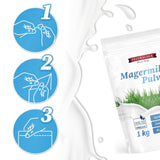 Lait entier en poudre Feinwälder® 1 kg, séché par atomisation douce