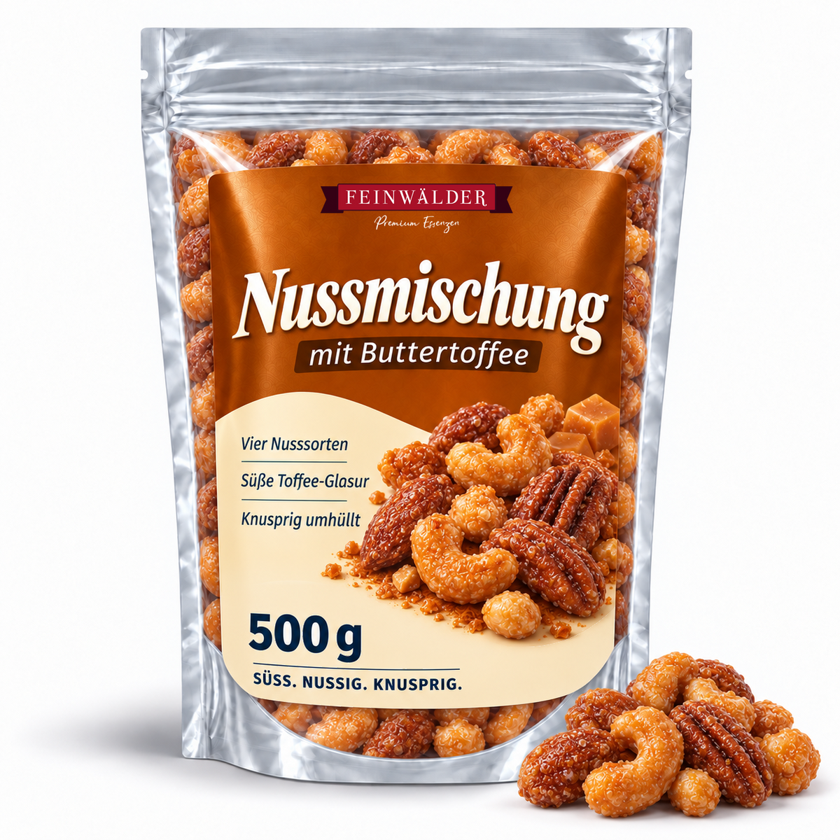 Mieszanka orzechów z maślanym toffi – 500 g