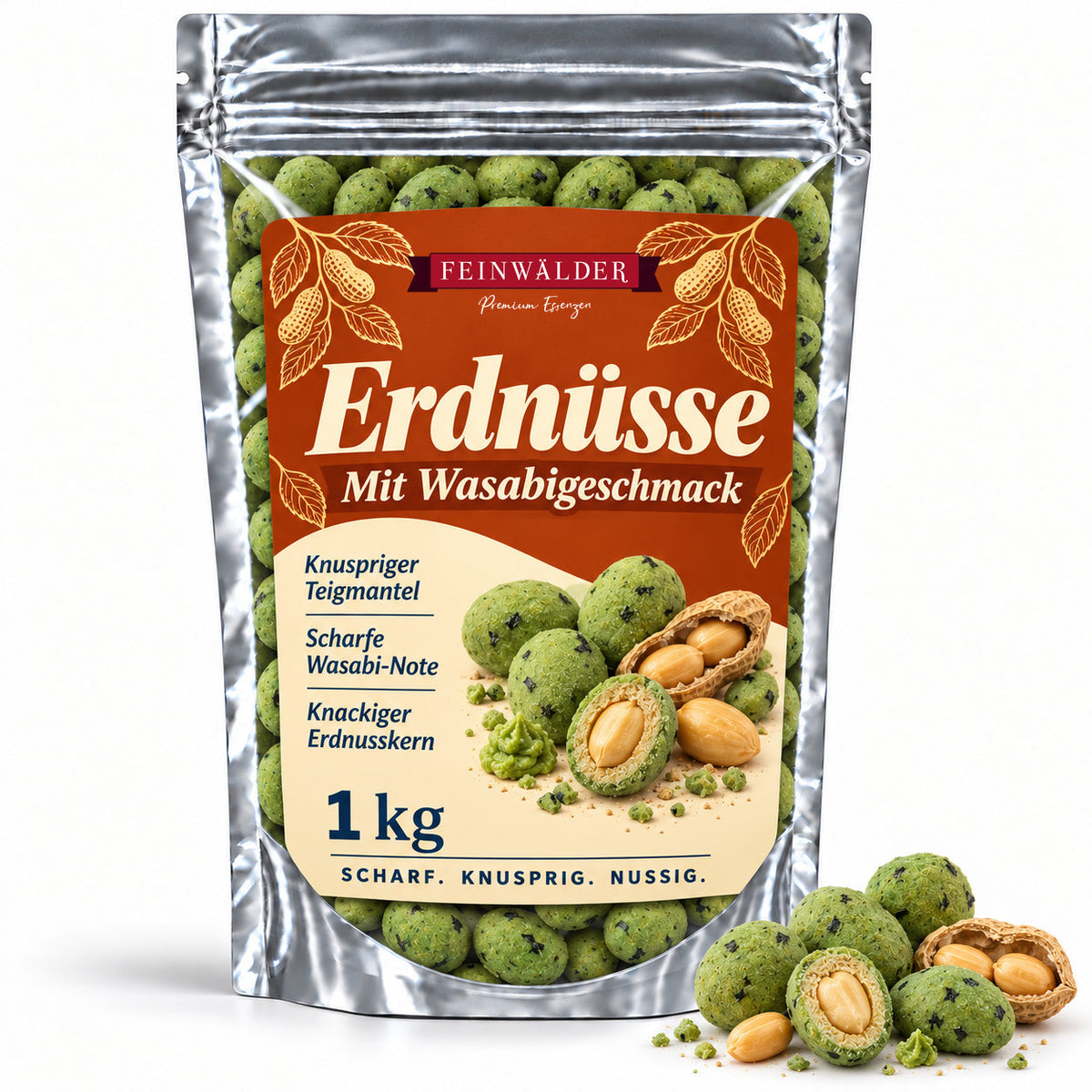 Erdnüsse mit Wasabigeschmack · 1 kg