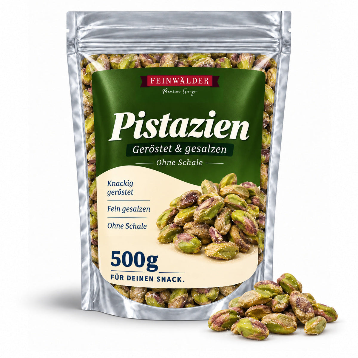 Pistachios, roasted & salted, shelled – 500 g