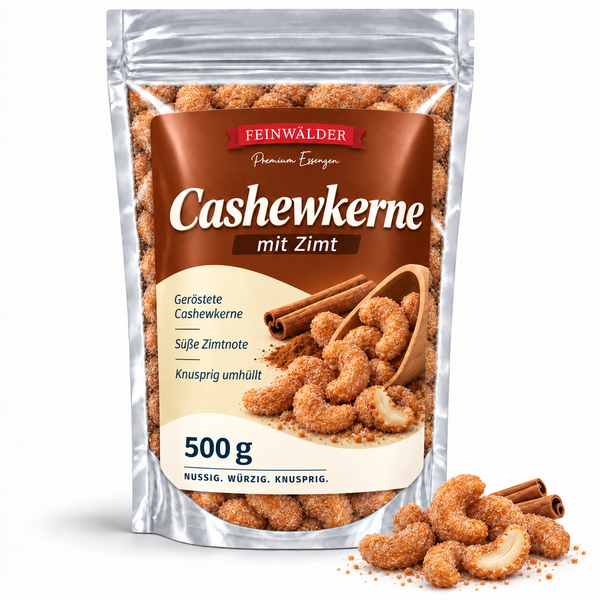 Cashewkerne mit Zimt – 500 g