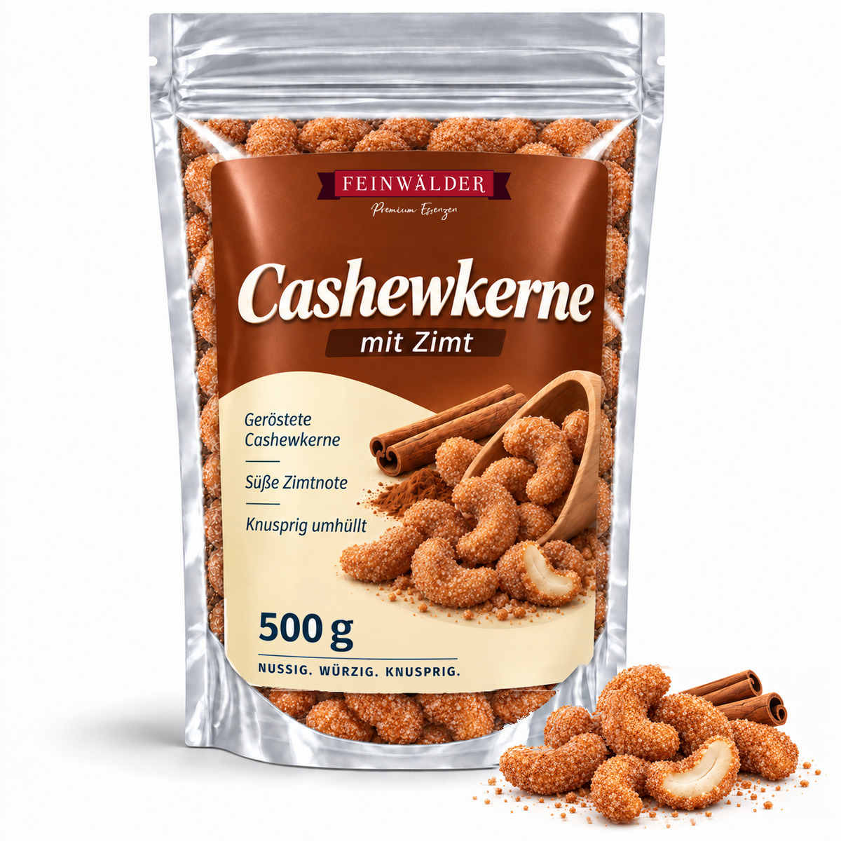 Cashewkerne mit Zimt – 500 g