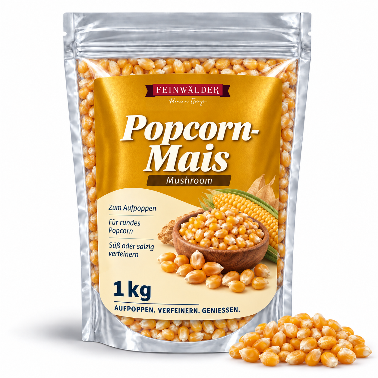 Mushroom Popcorn Kernels 1kg